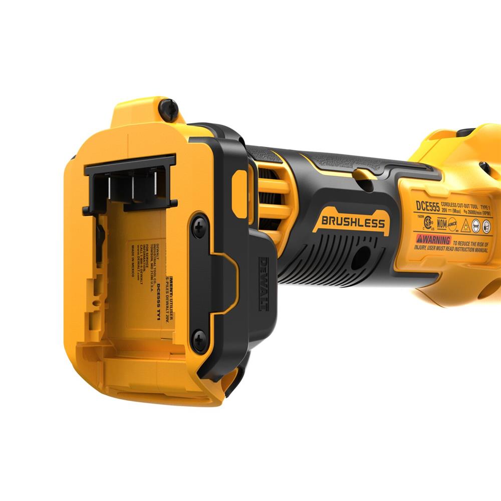 เครื่องตัดแผ่นฝ้าไร้สาย (เฉพาะตัวเครื่อง) DEWALT DCE555B 18 โวลต์ (สูงสุด 20 โวลต์)