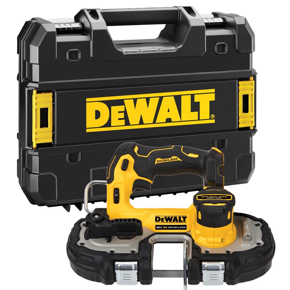 เลื่อยสายพานมือเดียวไร้สาย (เฉพาะตัวเครื่อง) DEWALT DCS377NT-XJ 18 โวลต์ (สูงสุด 20 โวลต์)