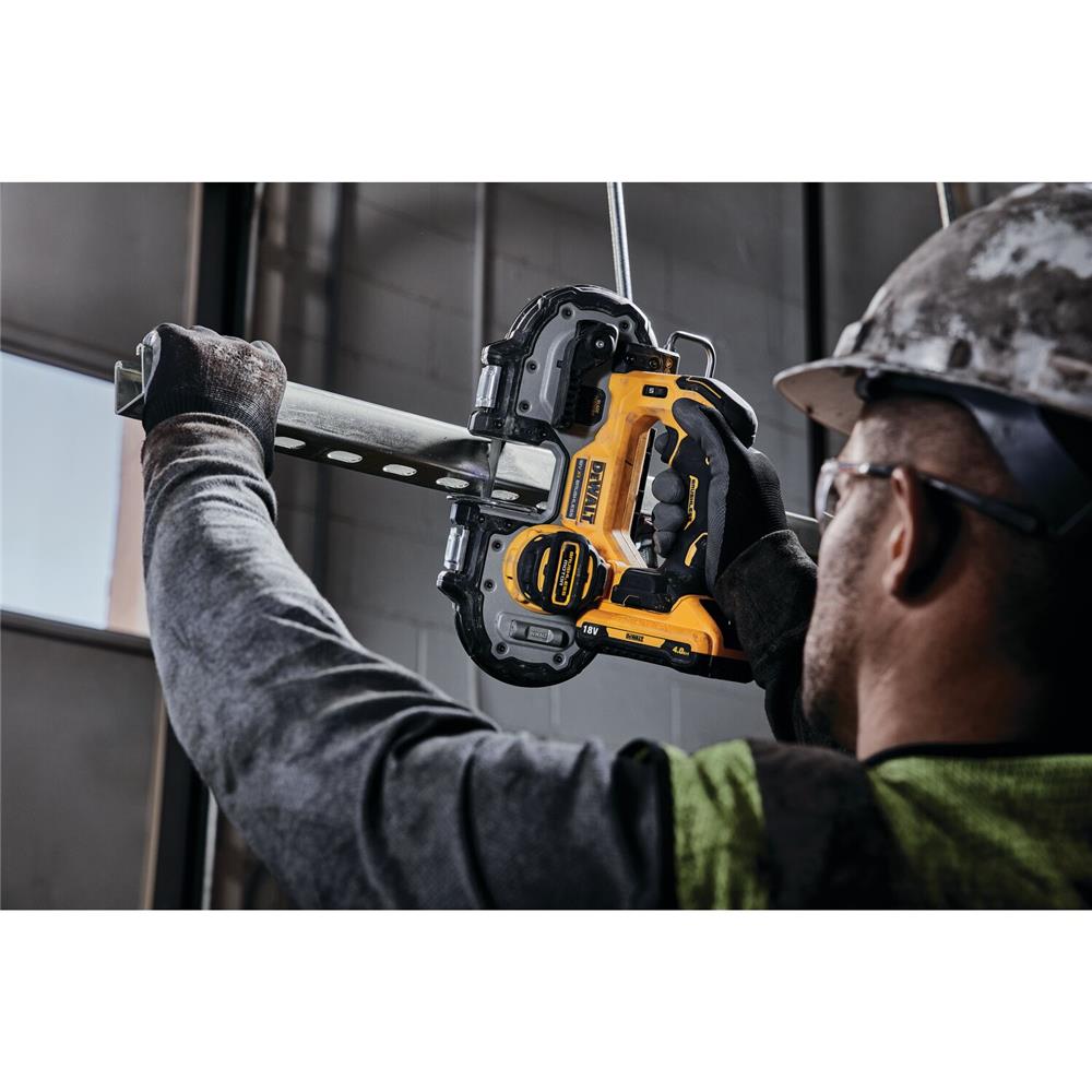 เลื่อยสายพานมือเดียวไร้สาย (เฉพาะตัวเครื่อง) DEWALT DCS377NT-XJ 18 โวลต์ (สูงสุด 20 โวลต์)