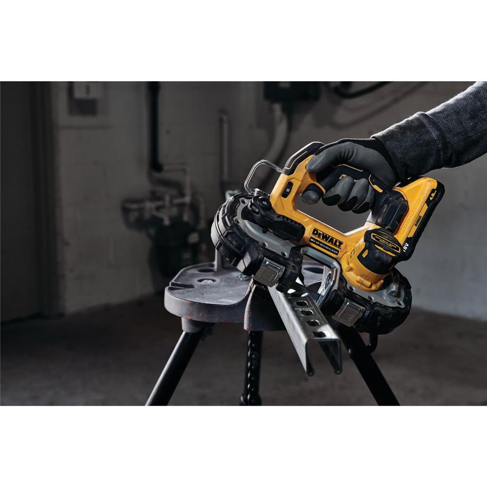 เลื่อยสายพานมือเดียวไร้สาย (เฉพาะตัวเครื่อง) DEWALT DCS377NT-XJ 18 โวลต์ (สูงสุด 20 โวลต์)