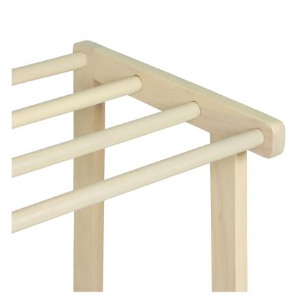 ราวพาดผ้าไม้ยางพารา 4 เส้น PLIM MACHI 75 ซม. สีไวท์โอ๊ค_4