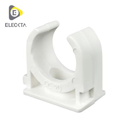 คลิปก้ามปู ELECKTA 20 มม. สีขาว แพ็ก 50 ชิ้น_0