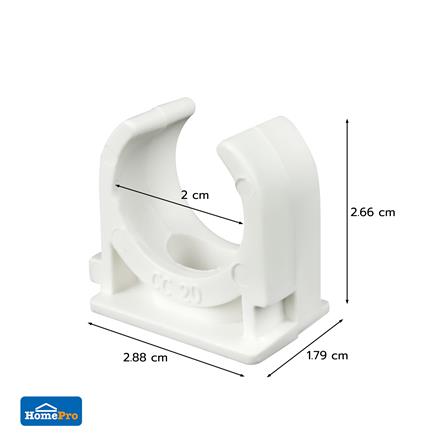 คลิปก้ามปู ELECKTA 20 มม. สีขาว แพ็ก 50 ชิ้น_3