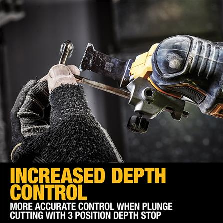 เครื่องมืออเนกประสงค์ระบบสั่นไร้สาย (เฉพาะตัวเครื่อง) DEWALT DCS356NT-XJ 18 โวลต์ (สูงสุด 20 โวลต์)_3