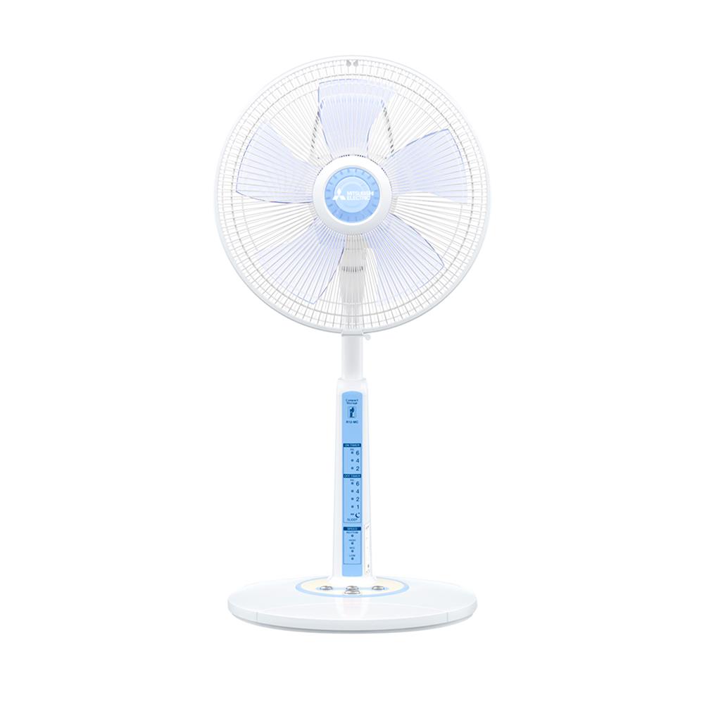 พัดลมสไลด์ 12 นิ้ว MITSUBISHI R12-MC SK สีฟ้า