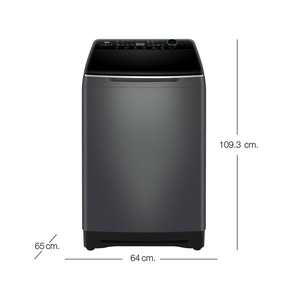 เครื่องซักผ้าฝาบน HAIER HWM160-B2178S8 16 กก. อินเวอร์เตอร์ สีเทาเข้ม