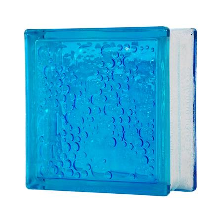 อิฐแก้ว 19x19x8 ซม. ช้างแก้ว ฟองแก้ว สีฟ้า_1