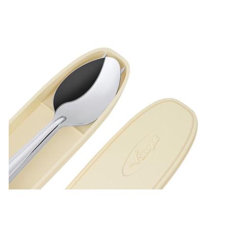 ชุดช้อนส้อม SEAGULL ข้าวไทย สีครีม_3