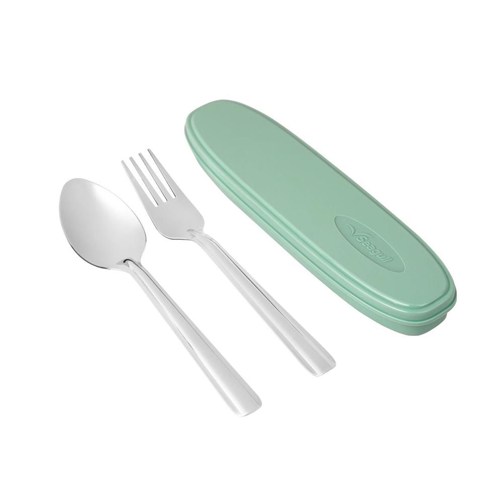 ชุดช้อนส้อม SEAGULL ข้าวไทย สีเขียว