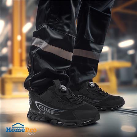 รองเท้านิรภัยผ้า พื้นยาง PU DEXZON 262 เบอร์ 40 สีดำ_7