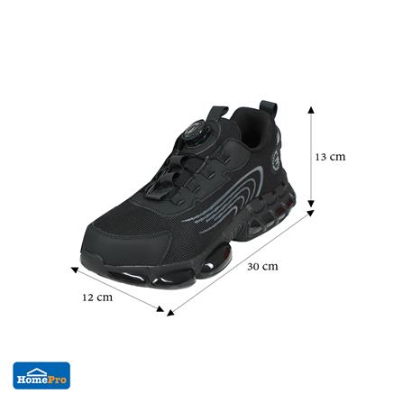 รองเท้านิรภัยผ้า พื้นยาง PU DEXZON 262 เบอร์ 40 สีดำ_11