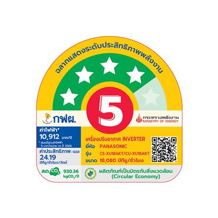 แอร์ผนัง PANASONIC CS/CU-XU18AKT 18080 บีทียู อินเวอร์เตอร์_4