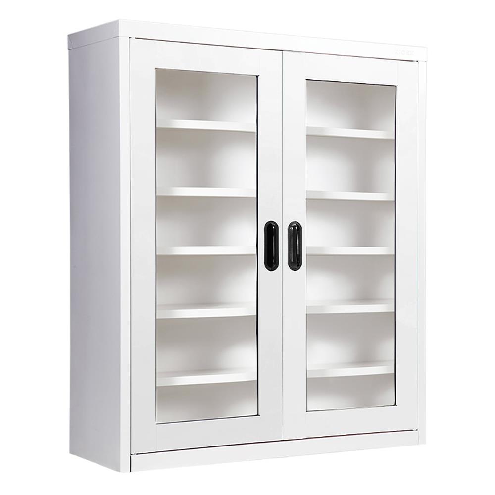 ตู้เหล็กวางรองเท้า KIOSK MAX-033 สีขาว