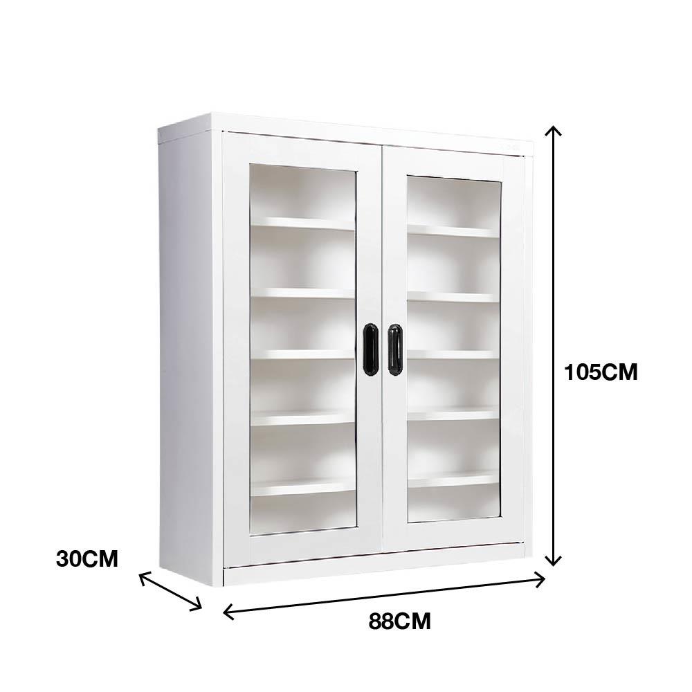 ตู้เหล็กวางรองเท้า KIOSK MAX-033 สีขาว