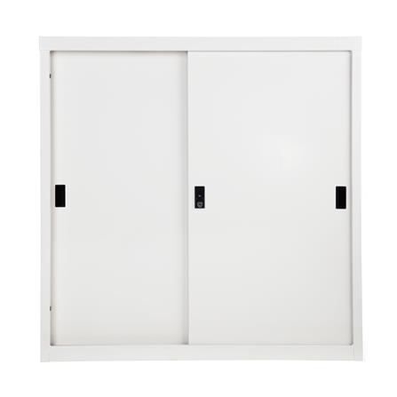 ตู้เหล็กบานเลื่อนทึบ KOL KOD-3 สีขาว_0