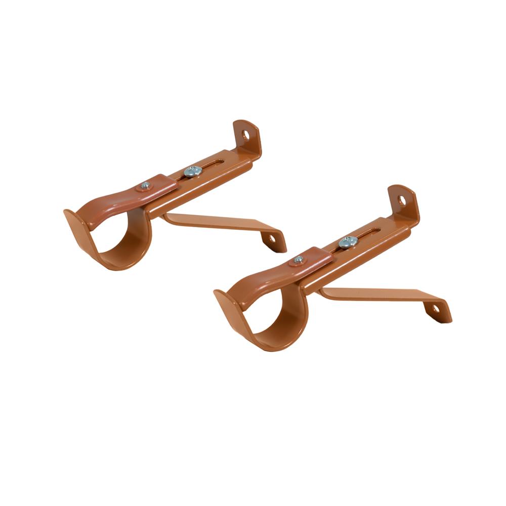 ขารับราง 1 ชั้น HOME LIVING STYLE 25 มม. สีน้ำตาล แพ็ก 2 ชิ้น