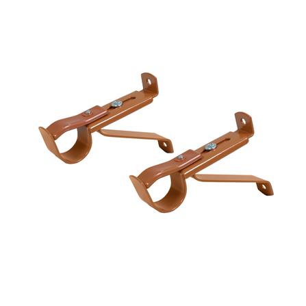 ขารับราง 1 ชั้น HOME LIVING STYLE 25 มม. สีน้ำตาล แพ็ก 2 ชิ้น_0