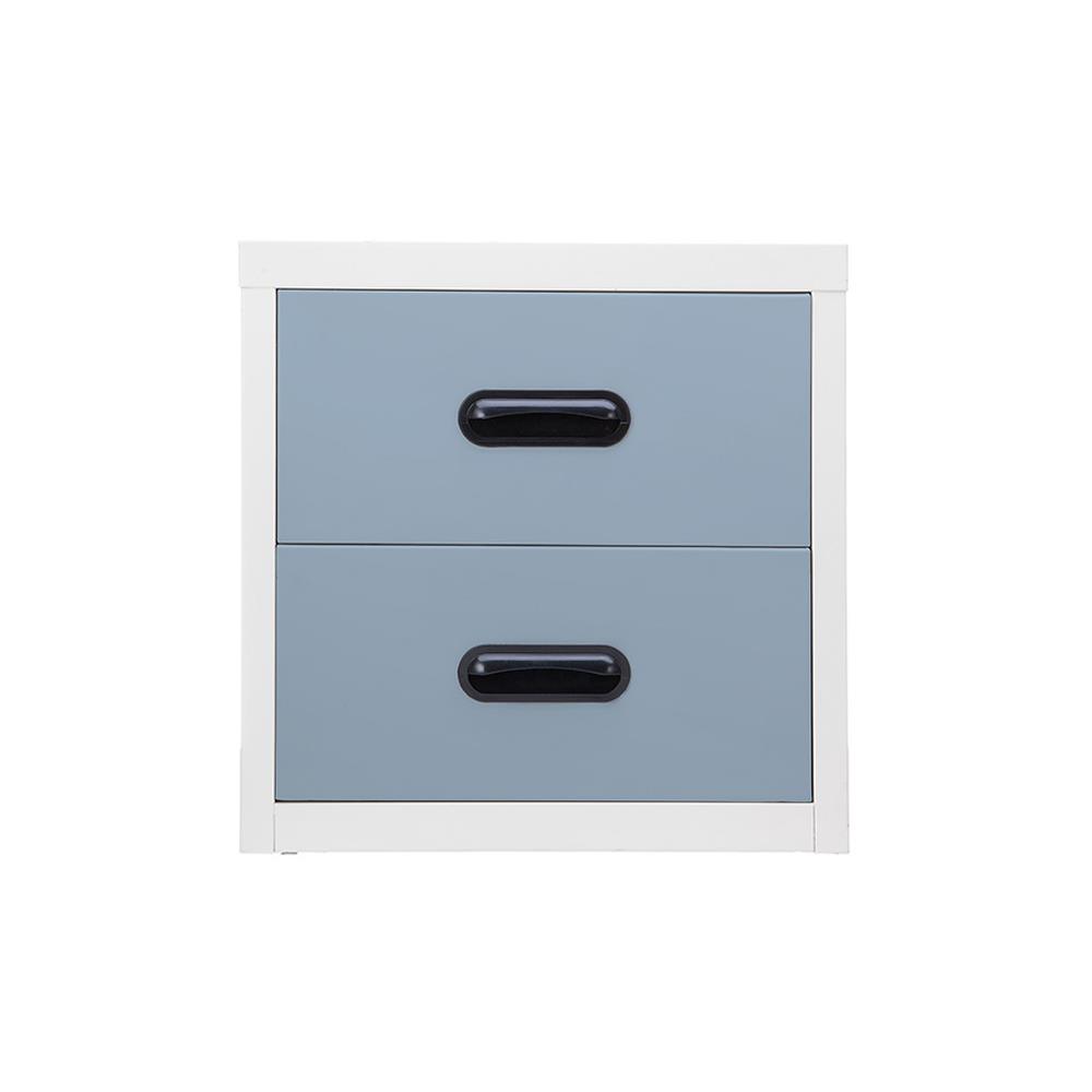 ตู้ลิ้นชักเหล็ก 2 ลิ้นชัก KIOSK UNI-4 สีเทาอ่อน