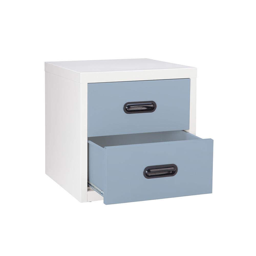 ตู้ลิ้นชักเหล็ก 2 ลิ้นชัก KIOSK UNI-4 สีเทาอ่อน