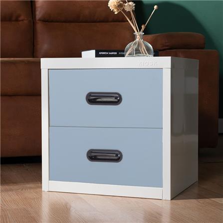 ตู้ลิ้นชักเหล็ก 2 ลิ้นชัก KIOSK UNI-4 สีเทาอ่อน_3