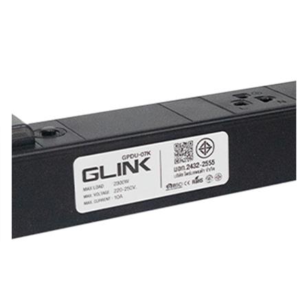 รางปลั๊กไฟตู้ RACK 6 ช่อง 1 สวิตซ์ GLINK GPDU-07K 2 ม._10
