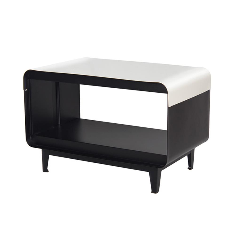 โต๊ะกลางพร้อมเคส KIOSK PT-60C 60 ซม. สีดำ/ขาว