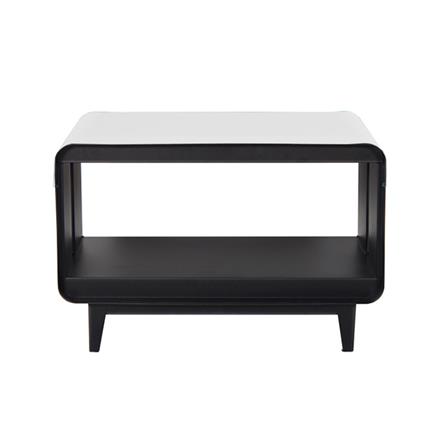 โต๊ะกลางพร้อมเคส KIOSK PT-60C 60 ซม. สีดำ/ขาว_1