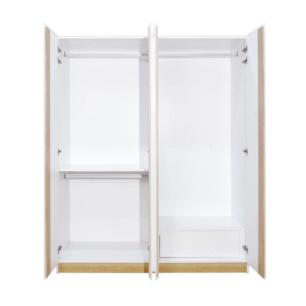 ตู้เสื้อผ้า 4 บานเปิด KONCEPT NORDIS 19223552 สีลินด์เบิร์ก/ขาว