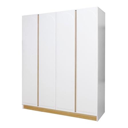 ตู้เสื้อผ้า 4 บานเปิด KONCEPT NORDIS 19223552 สีลินด์เบิร์ก/ขาว