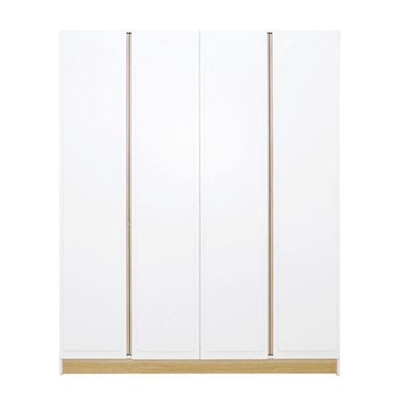 ตู้เสื้อผ้า 4 บานเปิด KONCEPT NORDIS 19223552 สีลินด์เบิร์ก/ขาว_1