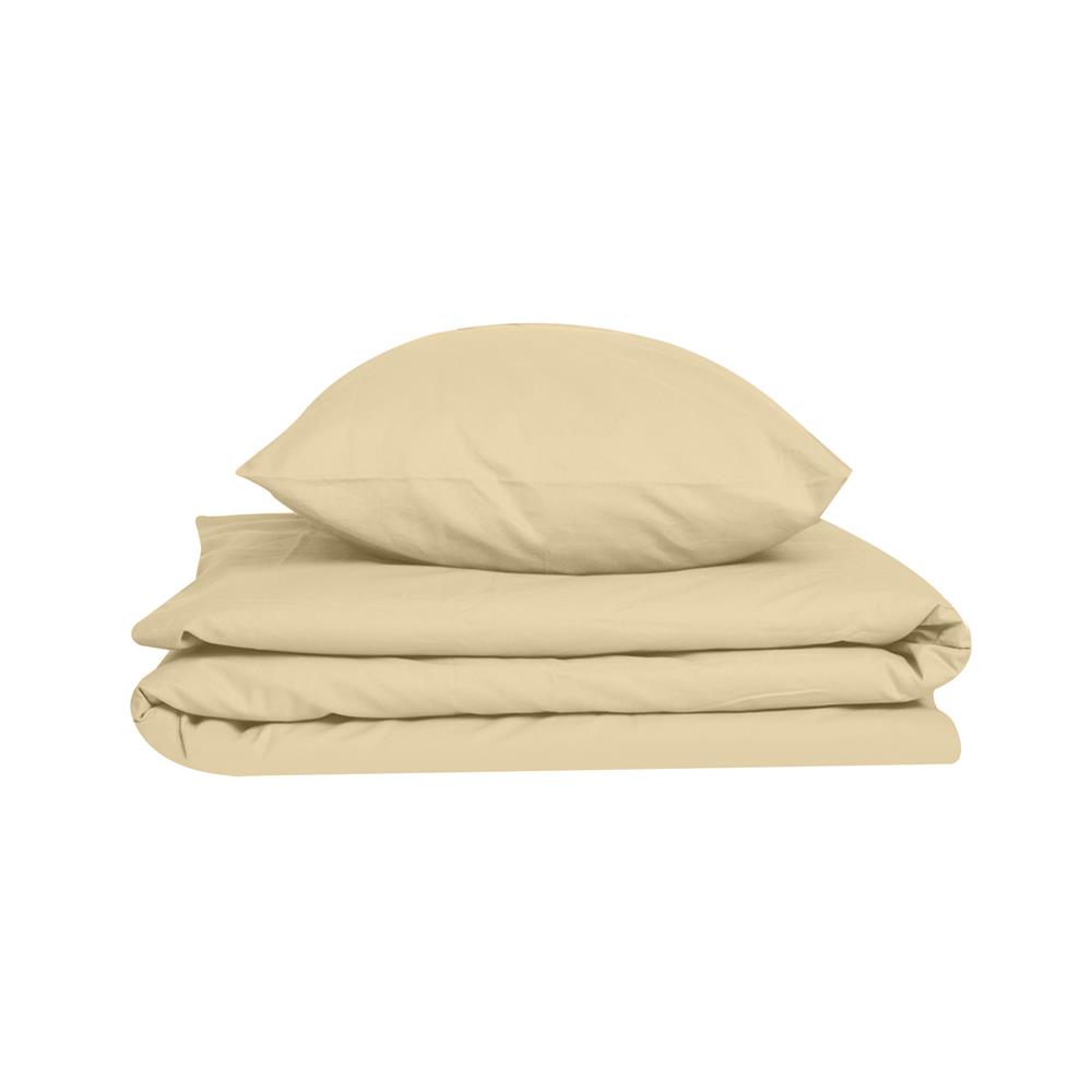 ชุดผ้าปูที่นอน 3.5 ฟุต 2 ชิ้น BED CLIP MICROTEX สี BEIGE