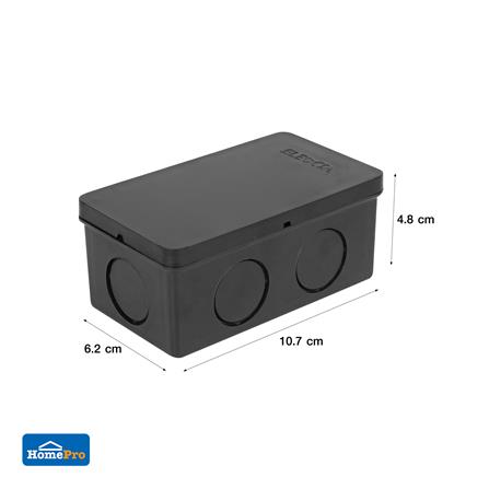 กล่องพักสายสี่เหลี่ยม ELECKTA 2X4 นิ้ว สีดำ_3