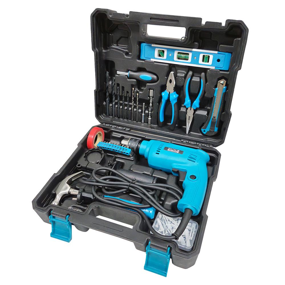 ชุดสว่านกระแทก พร้อมอุปกรณ์ MATALL PRO T-80BS 13 มม. 500 วัตต์_0