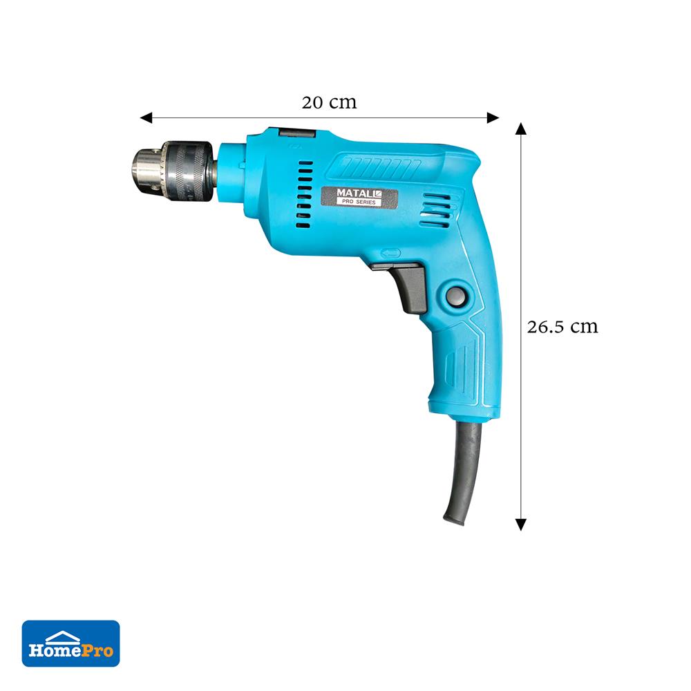 ชุดสว่านกระแทก พร้อมอุปกรณ์ MATALL PRO T-80BS 13 มม. 500 วัตต์