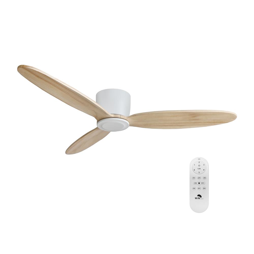 พัดลมไม่มีโคมไฟ WINFAVOUR DC69 52 นิ้ว สีขาว/ลายไม้