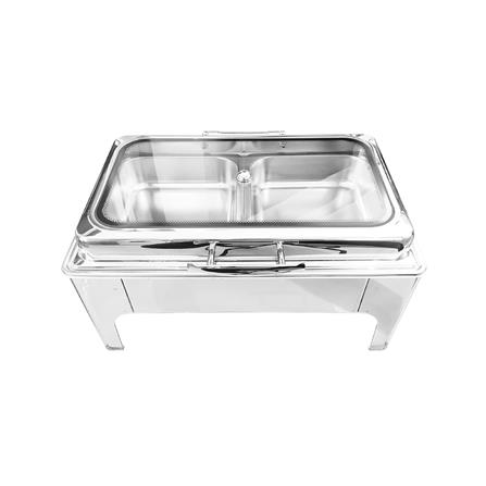 อ่างอุ่นอาหารเหลี่ยม 2 ช่อง ฝากระจกไฮดรอลิก 9 ลิตร KECH_1