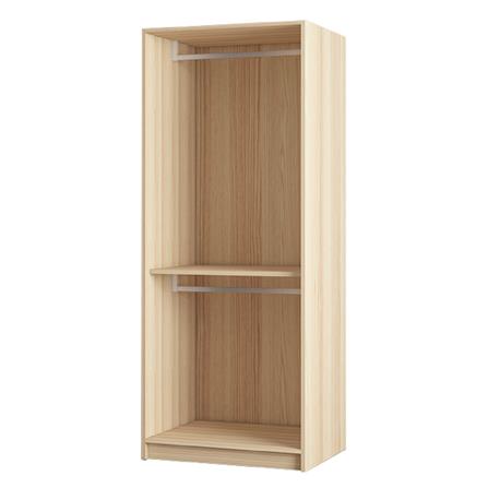 โครงตู้เสื้อผ้า 2 ราวแขวน FURDINI KEEPER 80 ซม. สี PINE OAK