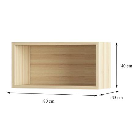 ตู้ต่อบนตู้เก็บของ FURDINI KEEPER 80X35 ซม. สี PINE OAK_7