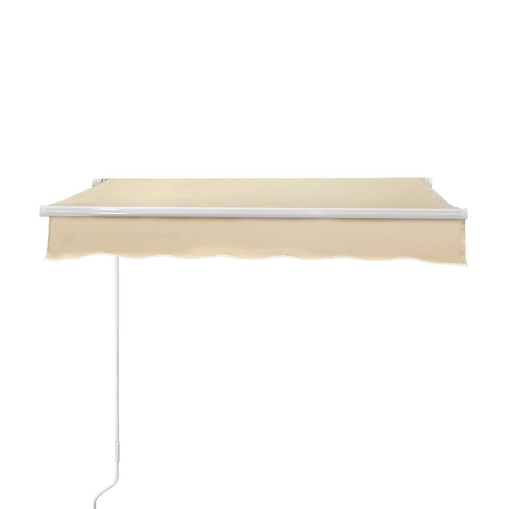 กันสาดผ้าพับได้ SUNSHIELD 395x300 ซม. สีเบจ