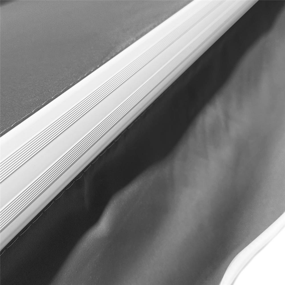 กันสาดผ้าพับได้ SUNSHIELD 295x200 ซม. สีเทาเข้ม