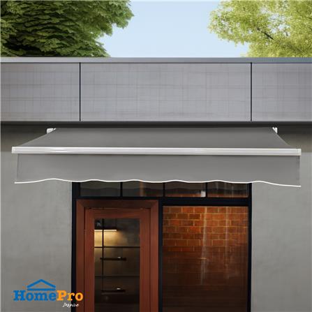 กันสาดผ้าพับได้ SUNSHIELD 395x300 ซม. สีเทาเข้ม_8