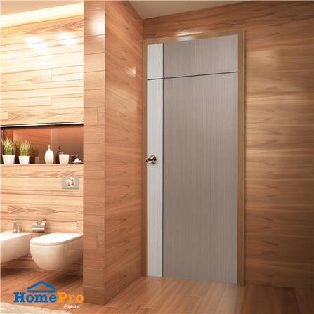 ประตูห้องน้ำ UPVC AZLE L0A-G2C 70X200 ซม. สี ASH/STONE GREY เจาะลูกบิด_4