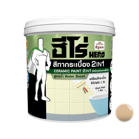 สีทากระเบื้อง ชนิดกึ่งเงา WOODTECT HERO 2IN1 H2-C0...