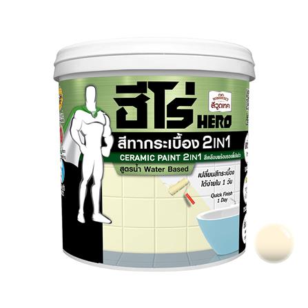 สีทากระเบื้อง ชนิดกึ่งเงา WOODTECT HERO 2IN1 H2-C0...