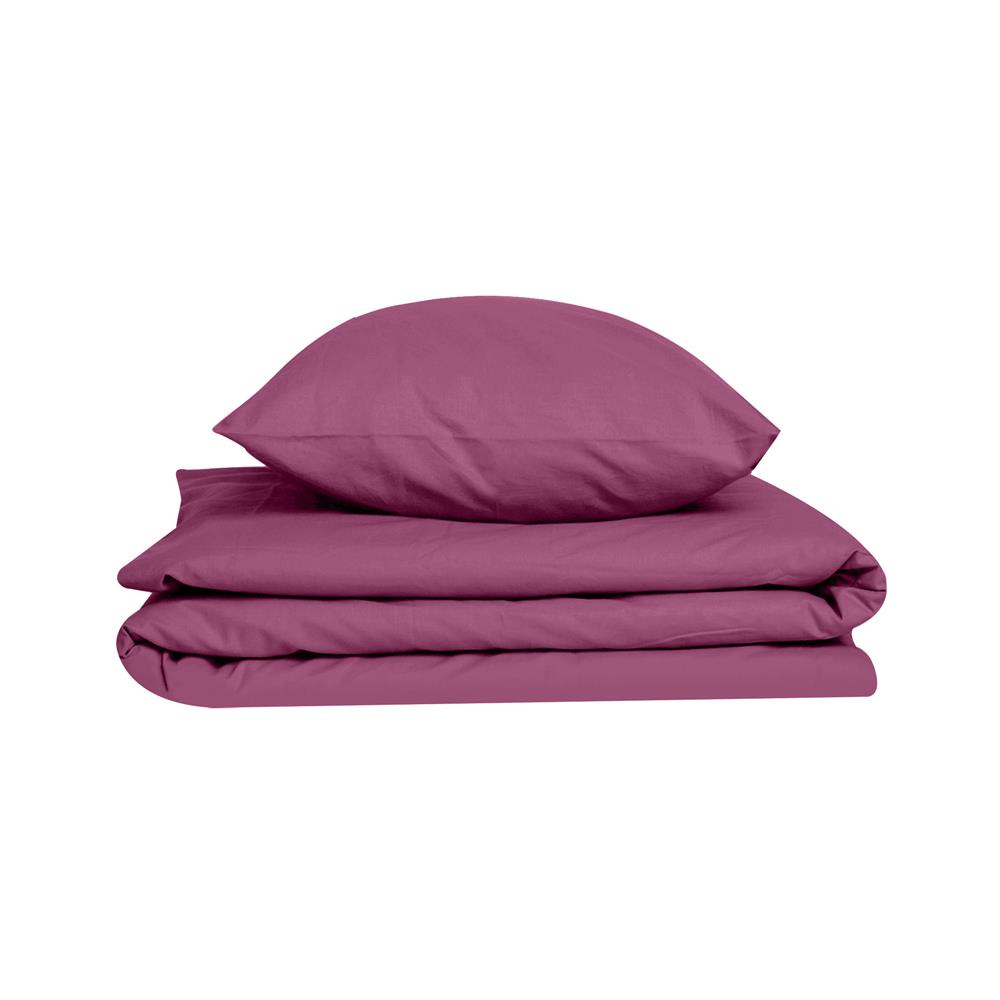 ชุดผ้าปูที่นอน 3.5 ฟุต 2 ชิ้น BED CLIP MICROTEX สี DARK PINK