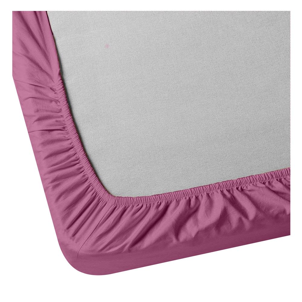 ชุดผ้าปูที่นอน 3.5 ฟุต 2 ชิ้น BED CLIP MICROTEX สี DARK PINK