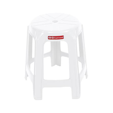เก้าอี้พลาสติก SUPERWARE CH-61 สีขาว_1