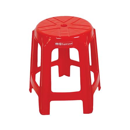เก้าอี้พลาสติก SUPERWARE CH-61 สีแดง_1
