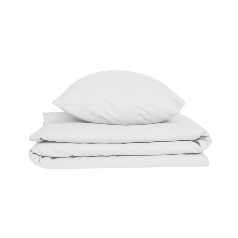 ชุดผ้าปูที่นอน 3.5 ฟุต 2 ชิ้น BED CLIP MICROTEX สี WHITE