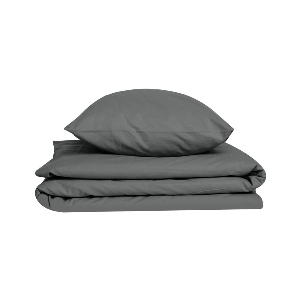 ชุดผ้าปูที่นอน 3.5 ฟุต 2 ชิ้น BED CLIP MICROTEX สี DARK GREY